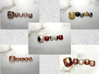 ボタネイル 近鉄布施駅前店(BOTA NAIL)/Botaセレクトデザインフット10月