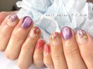 ステンドグラスフラワーネイル☆