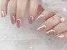 ベースカラーあり★ミラーネイル　￥8500