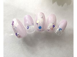 オーロラマーメイドネイル