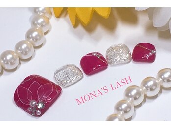モナズラッシュ(MONA'S LASH)/水彩キレイめフットネイル