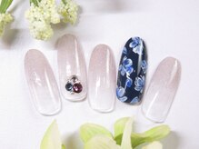 トータルビューティーアンドアズフローラ(Total Beauty & a`s Flora)/レトロフラワーネイル
