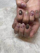 プライベートネイルサロン ママネイル(mamanail)/大理石インクアート¥10900