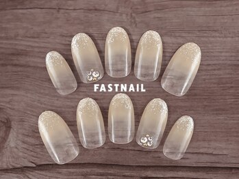 ファストネイル 大阪梅田店(FAST NAIL)/ピンク　チェック　【8356】