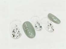 ネイルアンドまつ毛エクステ ルーナ イオン相模原店/定額　ジェルネイル　7500