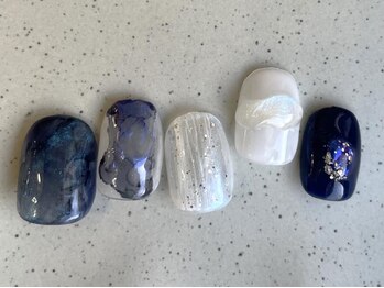 アイネイルズ 池袋店(I-nails)/ブルーインクニュアンス