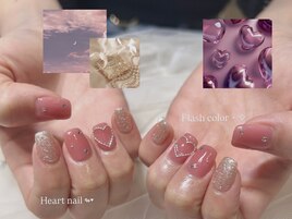 定額ネイル　担当長瀬