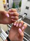 自爪育成×ジェルネイル