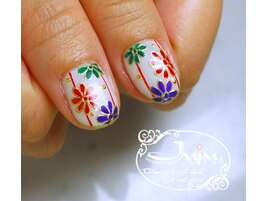 お正月ネイル　ハンドペイント