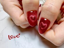 エンジェルガーデンネイル 池袋店(Angelgarden nail)/大人気マグネットハートネイル♪