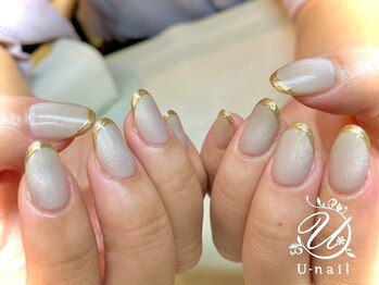 ユーネイル(U-nail)/シルクマグ×ミラーフレンチ