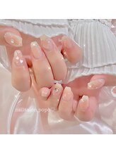 ポポ 横浜(popo)/ホロ×ストーン◇ハートネイル