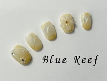 ネイルアンドまつげエクステ ブルーリーフ 四谷三丁目店(Blue Reef)/イエローネイル