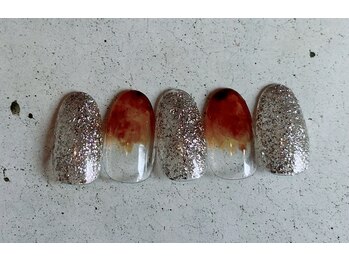 ネイルサロン エムズ(Nail Salon M's)/秋のべっ甲ネイル
