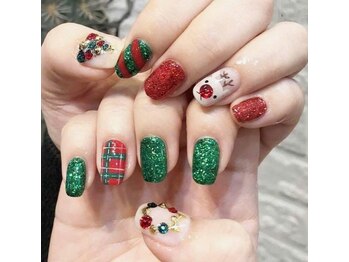 ヘブン ネイル 鶯谷(HEAVEN Nail)/クリスマスネイルデザイン