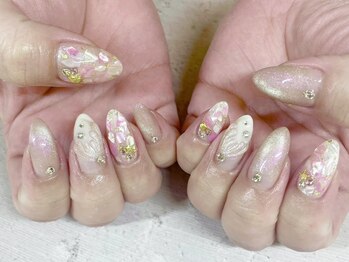 ネイルサロンフォーユー(for u)の写真/【持ち込みOK】お客様のやりたいが叶う☆ストーン・パーツ付け放題¥7980/アートやり放題¥9980