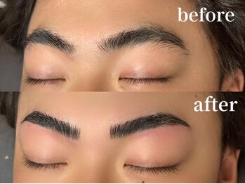 エムズアイブロウ 京都烏丸店(M’sアイブロウ)/メンズHBL☆before→After #眉毛