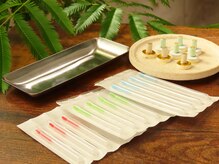 鍼の種類は細い物から太い物まで揃えております。