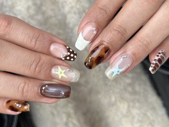 ソリッドカラー(solid color)/hand nail