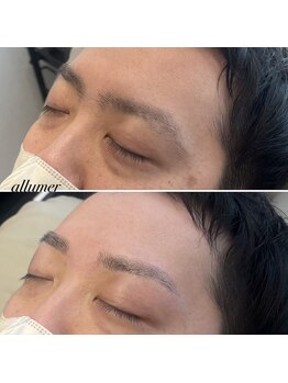 メンズ眉毛サロン　allumer【アリュメ】/ボヤけていた眉尻からスッキリ☆