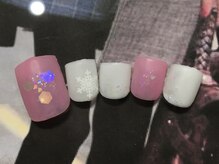 ネイルサロン リリオ(Nail Salon Ririo)/ホログラムフットネイル