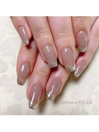 ラメフレンチネイル！