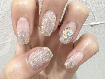 クォーターリゾートネイル(QUARTER RESORT nail)/透明感ネイル☆