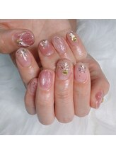 シードットネイル(Cee.nail)/ピンク×ぷっくりシェル