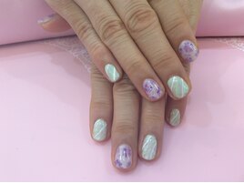 大人綺麗　梅雨ネイル