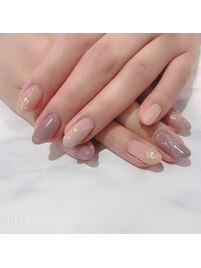 くすみカラーネイル　￥9800
