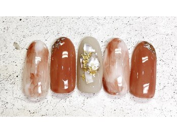 ネイルアンドまつげ リュフェール 五反田(Nail Lufaire)/テラコッタニュアンス