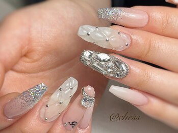 チェス(chess)/埋め尽くしネイル☆