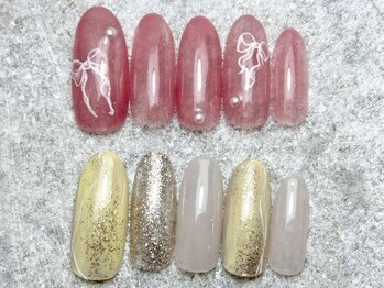 定額トレンドニュアンスネイル