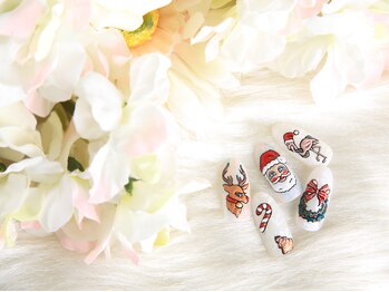 クリスタルネイル ボンベルタ橘店(CRYSTAL NAIL)/クリスマスネイル