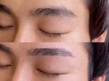 ブルーム 梅田(Bloom)の写真/【メンズ専門★アイブロウサロン】21時まで営業◇黄金比率のしごできイケメン眉に◎清潔感も◎