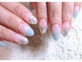シェル×パステルブルー