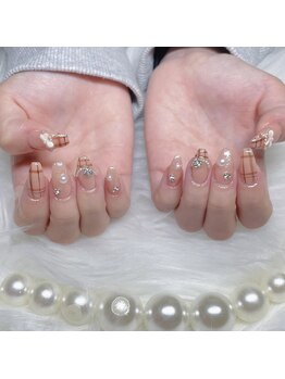 ウェリナ(WELINA)/チェック柄ネイル