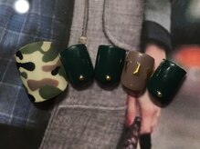 ネイルサロン リリオ(Nail Salon Ririo)/カモフラフットネイル