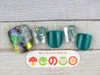 ネイルサロン きのこ/選べるフットデザインＭコース