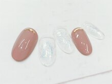 ネイルアンドまつ毛エクステ ルーナ イオン相模原店/定額　ジェルネイル　7500