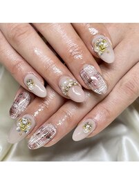 チェック柄ネイル☆