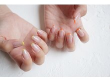 ネイル フライガール(nail FLY GIRL)/ネオンカラー☆スキニーフレンチ