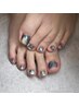 《foot》持ち込みOK☆こだわりフットネイル　¥9,900