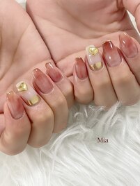 立体ハートネイル