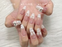 エムプラスネイル 新宿(M+Nail)/ゴージャスやり放題★長さ出し