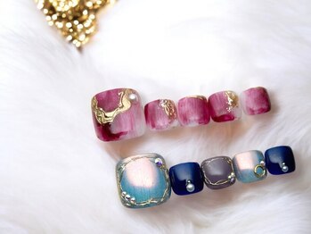 リセ 有楽町店(Lisse)の写真/<秋冬もお気入りの足元に♪>フットアート¥9000☆流行のデザイン~定番デザインまでご用意★