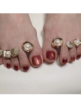 グリッター(Glitter)/フット定額ネイル