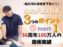 あすと長町整骨院の雰囲気(グループ院36周年100万人の施術実績あり腰痛、肩こり、骨盤歪み)