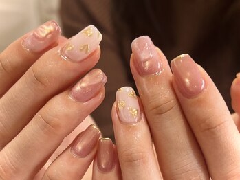 くすみニュアンスネイル