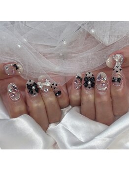 アール 喜多見 成城学園前(R)の写真/心ときめくリボンだらけのラブリーネイル！定額でお好きなデザインを心ゆくまで楽しんで♪